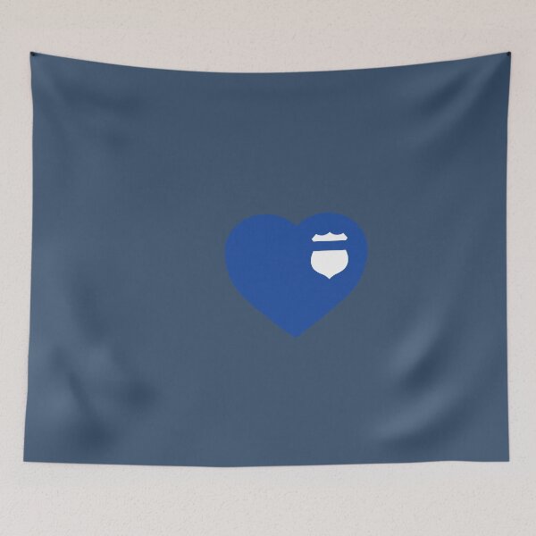Item preview, Love Police heart badge blue heart designed and sold by flexycreatives.
