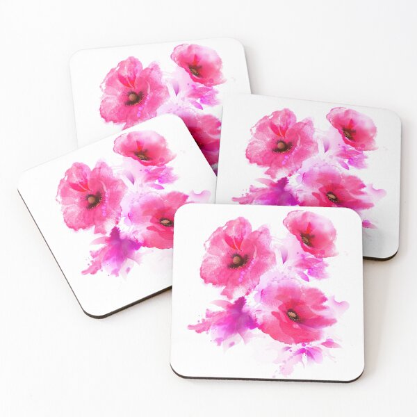Item preview, Watercolor Pink Poppies designed and sold by RuthFurtado.