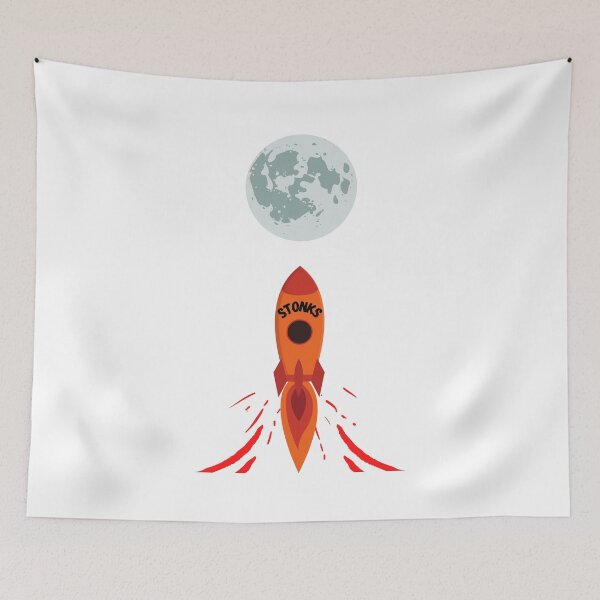 Item preview, Stonks To The Moon GME Gamestock wallstreetbets Stonks designed and sold by ColortrixArt.