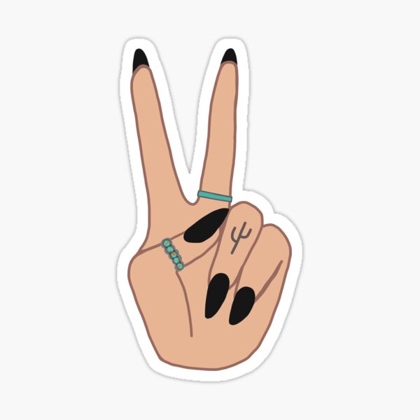 Peace n Turquoise Sticker