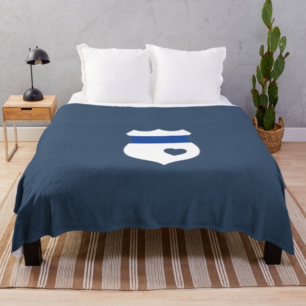 Item preview, Love Police badge thick blue line designed and sold by flexycreatives.