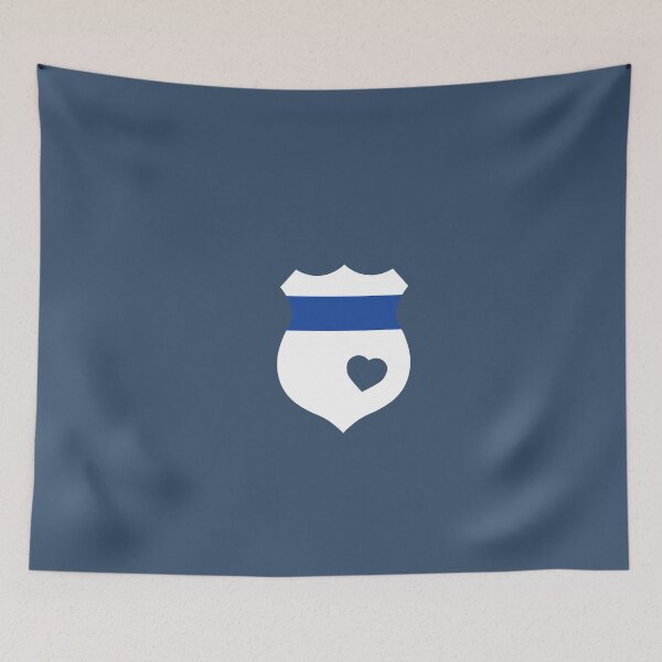 Item preview, Love Police badge thick blue line designed and sold by flexycreatives.