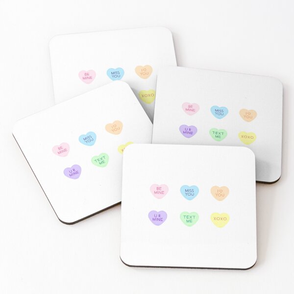 Item preview, Conversation Heart Candies 6 Pack Sticker/Magnets designed and sold by keke's delivery co..