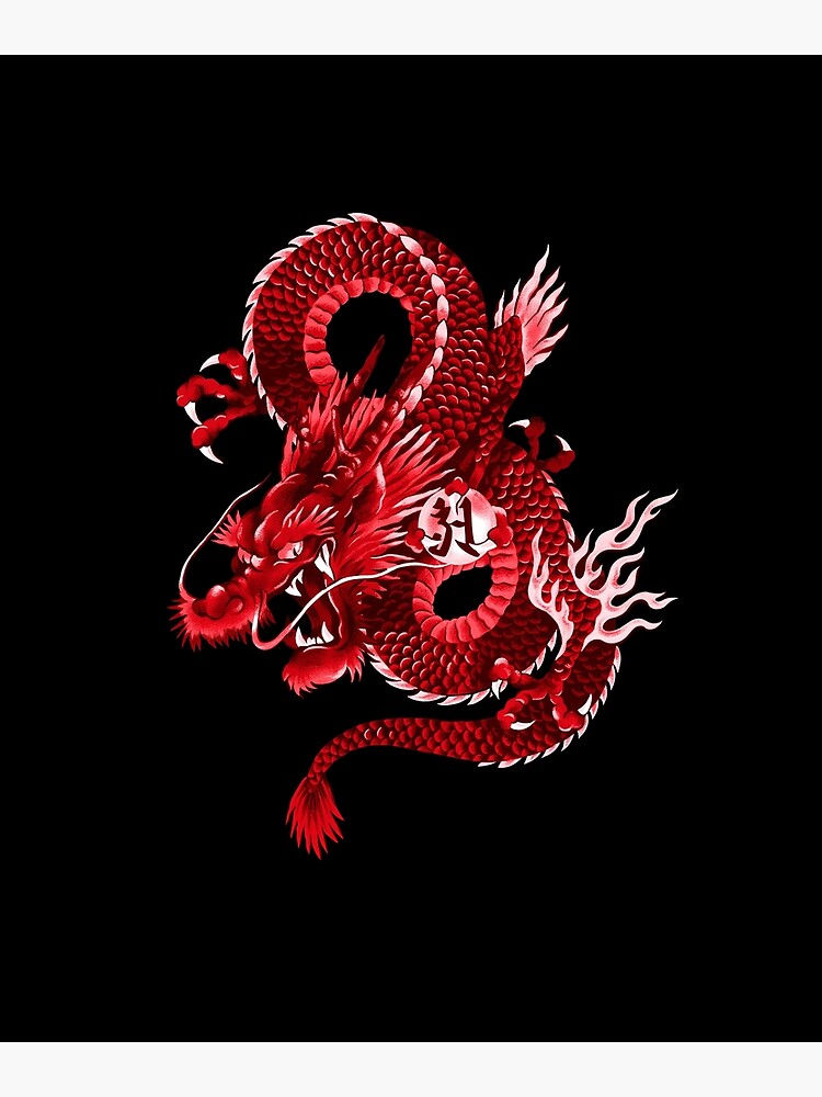 Chinese Red Dragon Asian Dragon Symbol Chinese Dragon Tattoo Graphic Logn  Dragon