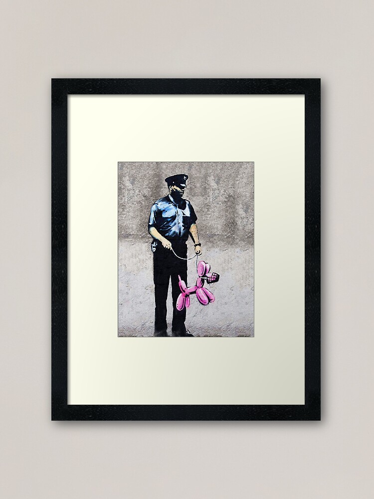 Poster Banksy - Police Pink Balloon Dog