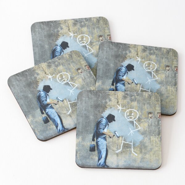 Item preview, Banksy Stickman Overpainted designed and sold by WE-ARE-BANKSY.