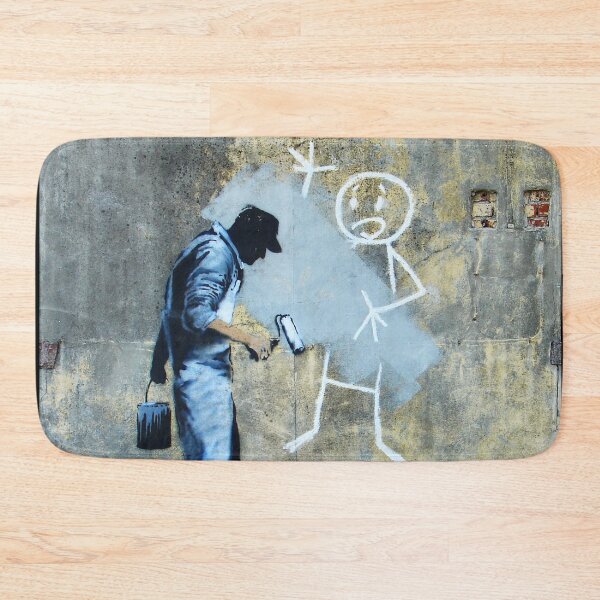 Item preview, Banksy Stickman Overpainted designed and sold by WE-ARE-BANKSY.