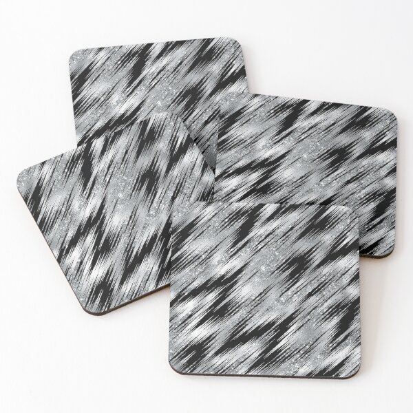 Item preview, Seamless Pinstripe Glitter & Black designed and sold by ReesDesigns.