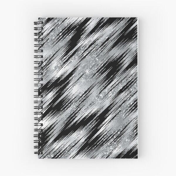 Item preview, Seamless Pinstripe Glitter & Black designed and sold by ReesDesigns.