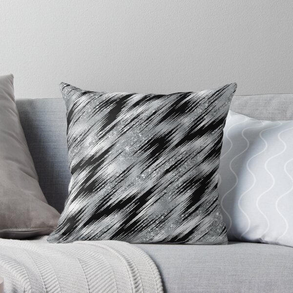 Item preview, Seamless Pinstripe Glitter & Black designed and sold by ReesDesigns.