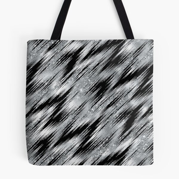 Item preview, Seamless Pinstripe Glitter & Black designed and sold by ReesDesigns.