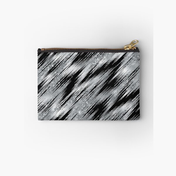 Item preview, Seamless Pinstripe Glitter & Black designed and sold by ReesDesigns.