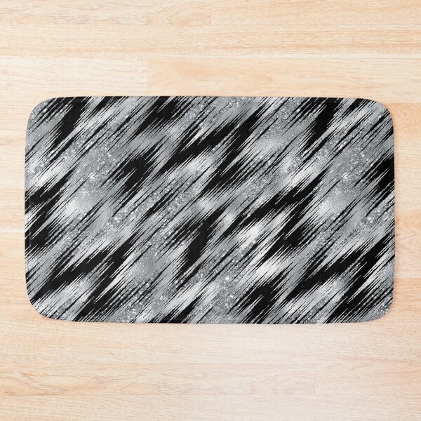 Item preview, Seamless Pinstripe Glitter & Black designed and sold by ReesDesigns.