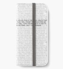 Litany against fear iPhone Wallet/Case/Skin