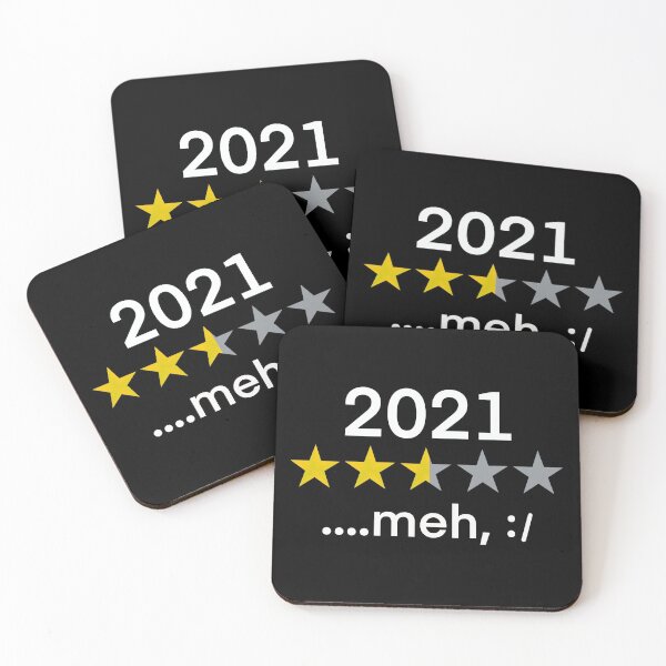 Item preview, Funny 2021 Year Review 3.6 Stars .....Meh, :/, Star Rating for the year 2021 designed and sold by Cute Designs Shop.