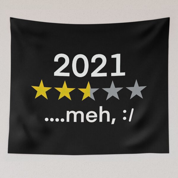 Item preview, Funny 2021 Year Review 3.6 Stars .....Meh, :/, Star Rating for the year 2021 designed and sold by Cute Designs Shop.