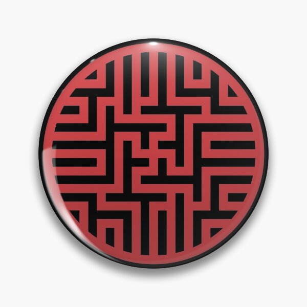 Item preview, Korean Traditional Red Pattern Style on Black BG designed and sold by FollowtheOrigin.