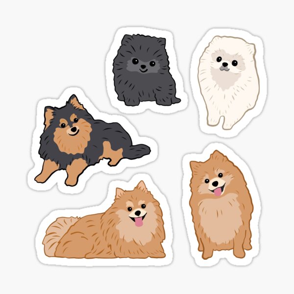 Item preview, Pomeranian Dogs designed and sold by RainbirdGifts.