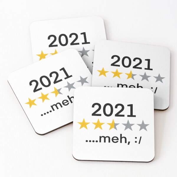 Item preview, 2021 Year Funny Review 3.6 Stars .....Meh, :/, Star Rating for the year 2021 designed and sold by Cute Designs Shop.