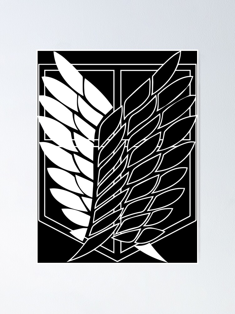 Copy Of Copy Of Attack On Titan Scout Regiment Poster For Sale By Mousaobaid Redbubble