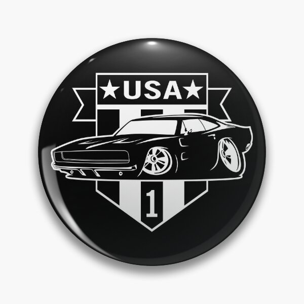 Item preview, Classic Car Cartoon with USA 1 Shield designed and sold by hobrath.