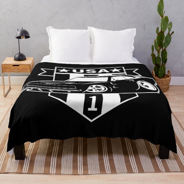 Item preview, Classic Car Cartoon with USA 1 Shield designed and sold by hobrath.