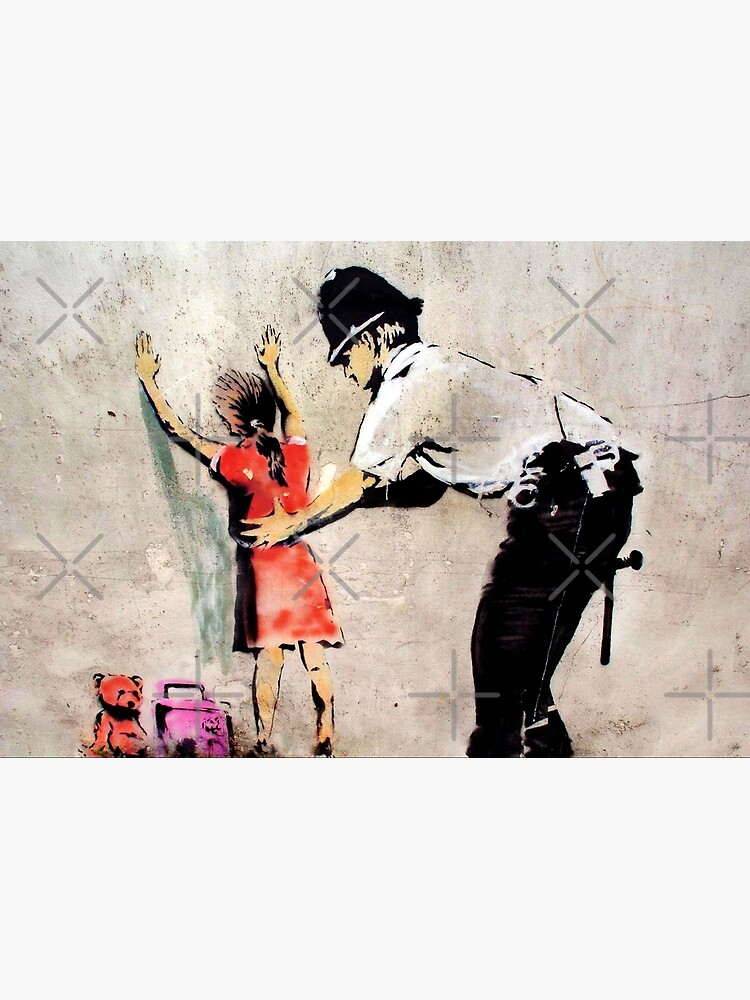 Poster Banksy - Policeman Searching Girl