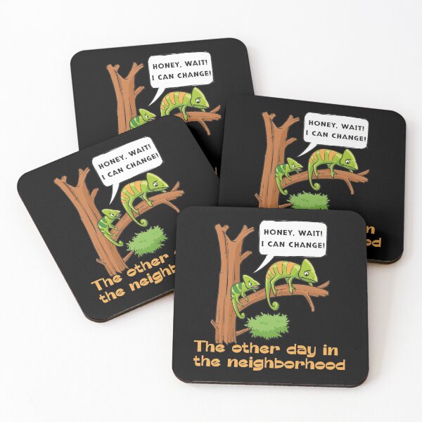 Item preview, Funny Chameleon Marriage Cartoon Design designed and sold by FalkDania.