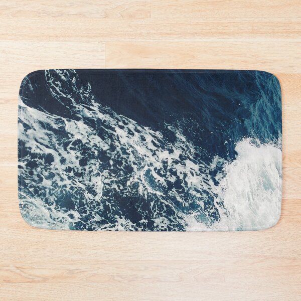Item preview, dark rough blue ocean waves designed and sold by The Red Shop.