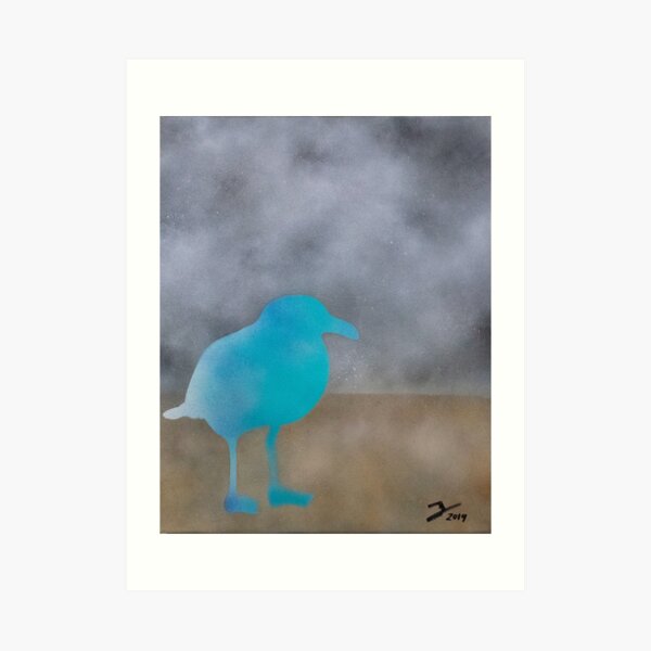Chill like a seagull Art Print