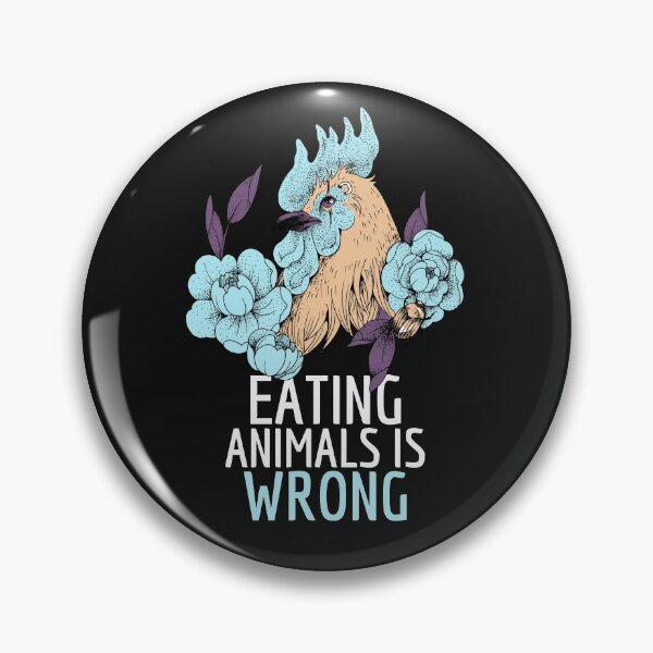 Item preview, Eating Animals Is Wrong designed and sold by curledup-cat.