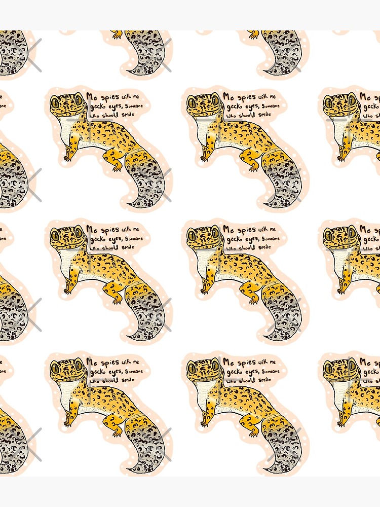 Disover Leopard gecko “me spies...” design Backpack