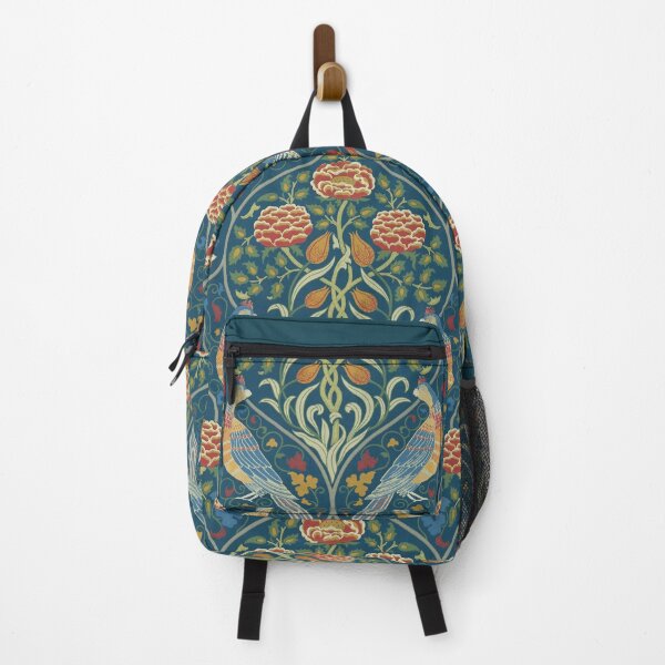 Item preview, Roses and Birds Vintage Pattern (Blue) by William Morris designed and sold by Antiquated Art.