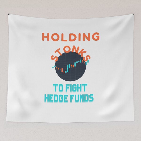 Item preview, Holding Stonks To Fight The Hedge Funds wallstreetbets Stonks GME designed and sold by ColortrixArt.