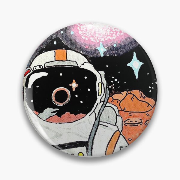 Item preview, Original Astronaut Painting  designed and sold by OriginalArt30.