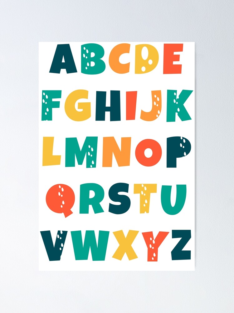 Kids Colourful ABCD Alphabet Chart