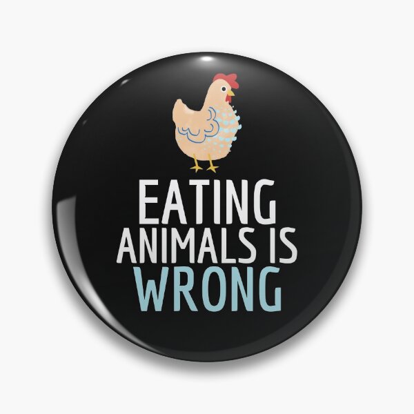 Item preview, Eating Animals Is Wrong designed and sold by curledup-cat.