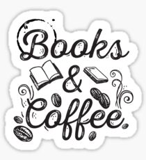 Books & Coffee Sticker