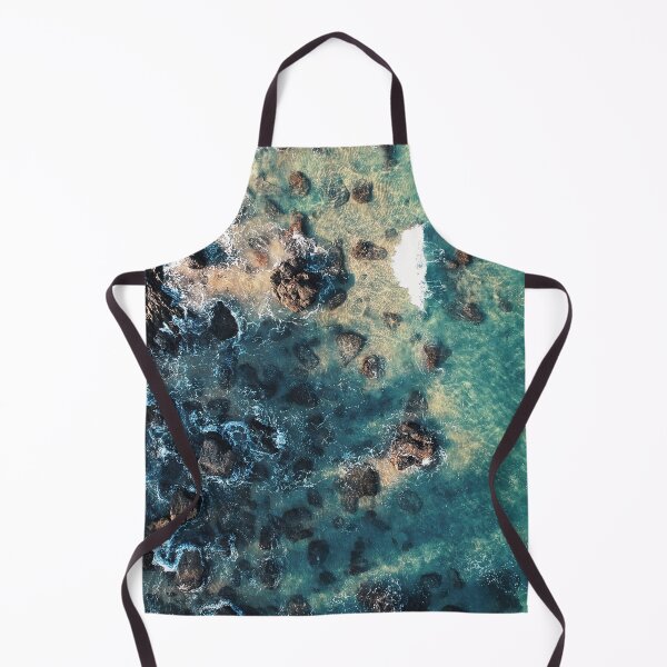 Item preview, blue ocean waves with rocks designed and sold by The Red Shop.
