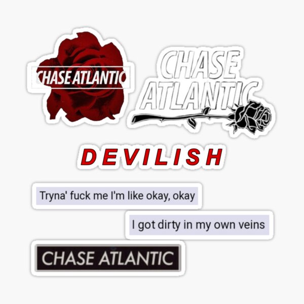 chase atlantic lyrics pack Sticker for Sale by itsacruelsummer