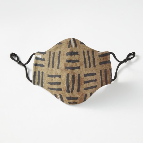 Cinnamon Brown Mudcloth 07 Fitted 3-Layer