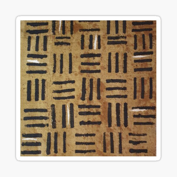 Cinnamon Brown Mudcloth 07 Sticker