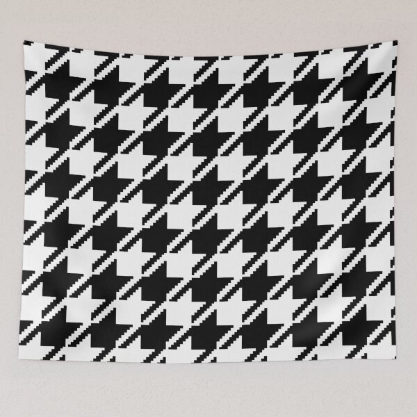 Item preview, Large Puppytooth Pattern (black and white houndstooth) designed and sold by Design Minds Boutique.