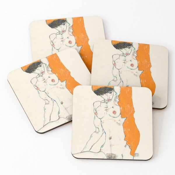 Item preview, Egona Sciele Nude Drawing - Vular Nake Woman designed and sold by SFTStudio.