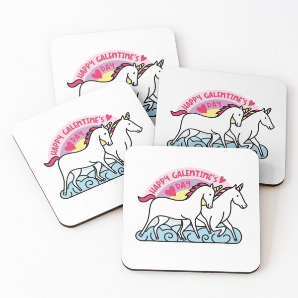 Item preview, Happy Galentine's Day Unicorn Friends designed and sold by SuperHaggis.