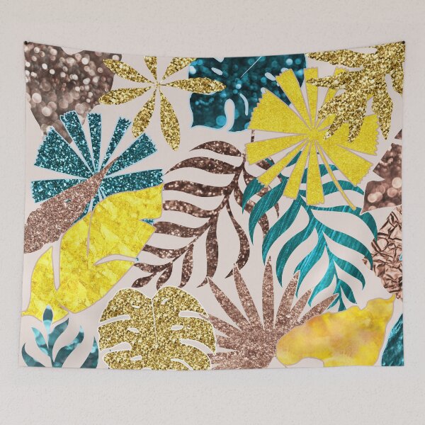 Aperçu de l'œuvre Feuilles scintillantes créée et vendue par Printedarts.