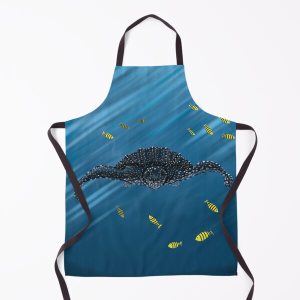 Item preview, Leatherback turtle swimming with fishes designed and sold by Brushes with Nature.