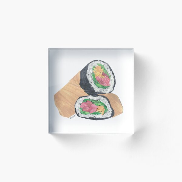 Basic Sushiritto Acrylic Block