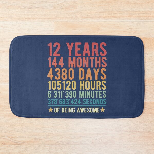 Item preview, 12 Years Of Being Awesome Vintage 12th Birthday Funny Gift  designed and sold by alenaz.