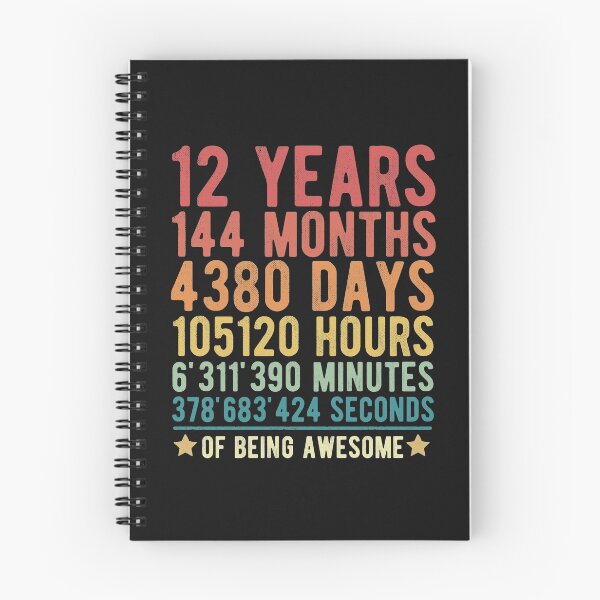 Artikelvorschau, 12 Years Of Being Awesome Vintage 12. Geburtstag Lustiges Geschenk entworfen und verkauft von alenaz.
